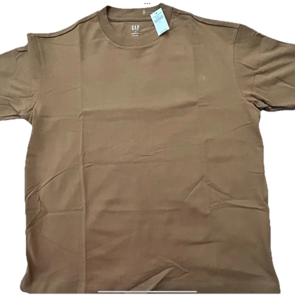 GAP Men's Brown Heavyweight T-Shirt 100% Cotton